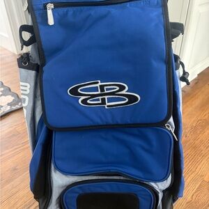 BOOMBAH Catchers’s Superpack Hybrid Rolling Baseball Bat Bag